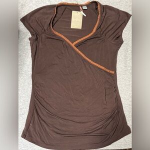 NWT Anthropologie Brown Women's Top